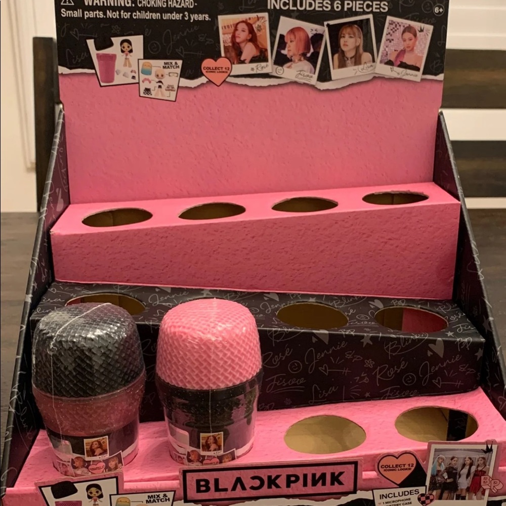 Black pink k pop surprised doll 2pcs
